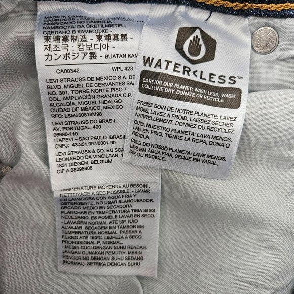 High Rise Levis Ribcage Boot Blue Jeans - Picture 10 of 10